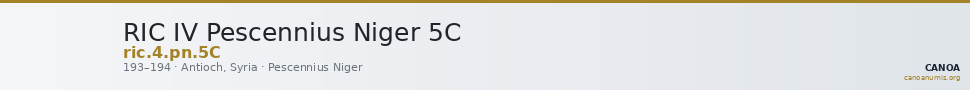 RIC IV Pescennius Niger 5C — CANOA