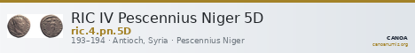 RIC IV Pescennius Niger 5D — CANOA