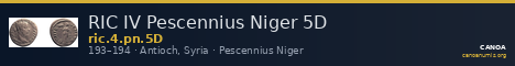 RIC IV Pescennius Niger 5D — CANOA