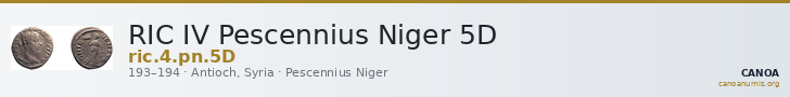 RIC IV Pescennius Niger 5D — CANOA