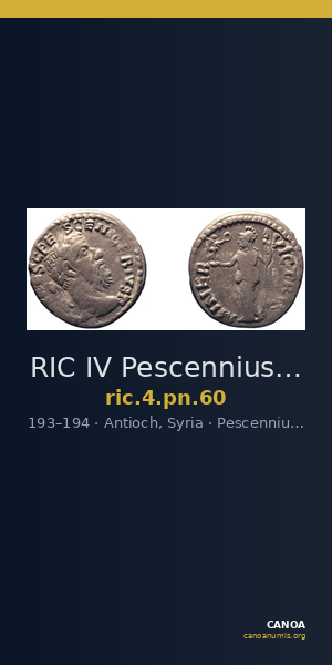 RIC IV Pescennius Niger 60 — CANOA