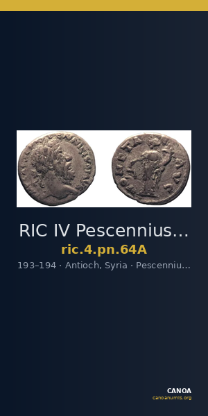 RIC IV Pescennius Niger 64A — CANOA