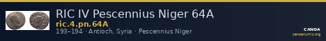 RIC IV Pescennius Niger 64A — CANOA
