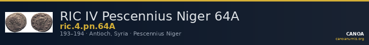 RIC IV Pescennius Niger 64A — CANOA