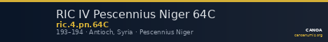 RIC IV Pescennius Niger 64C — CANOA