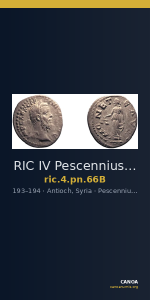 RIC IV Pescennius Niger 66B — CANOA