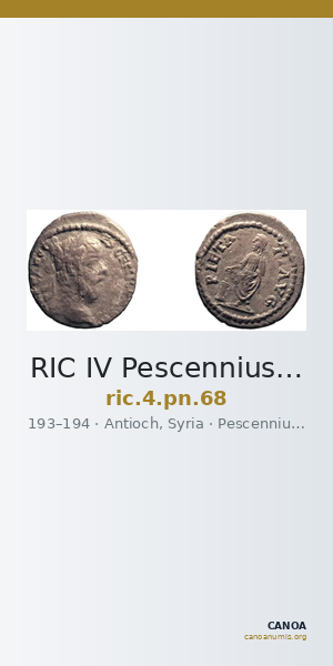 RIC IV Pescennius Niger 68 — CANOA