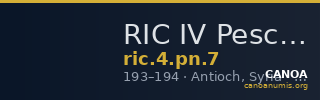RIC IV Pescennius Niger 7 — CANOA