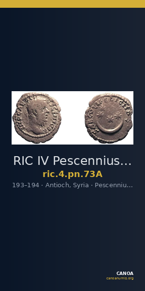RIC IV Pescennius Niger 73A — CANOA