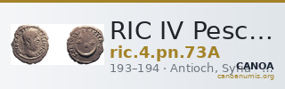 RIC IV Pescennius Niger 73A — CANOA