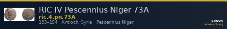 RIC IV Pescennius Niger 73A — CANOA