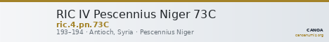 RIC IV Pescennius Niger 73C — CANOA
