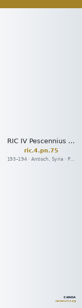 RIC IV Pescennius Niger 75 — CANOA