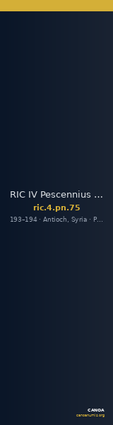 RIC IV Pescennius Niger 75 — CANOA