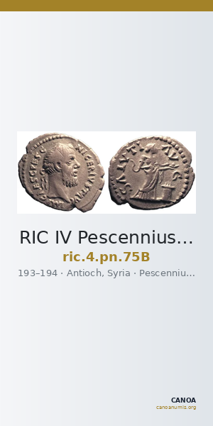 RIC IV Pescennius Niger 75B — CANOA
