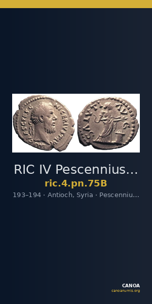 RIC IV Pescennius Niger 75B — CANOA