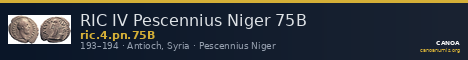 RIC IV Pescennius Niger 75B — CANOA