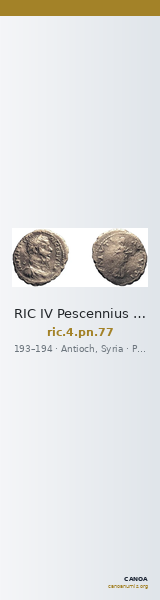 RIC IV Pescennius Niger 77 — CANOA