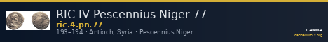 RIC IV Pescennius Niger 77 — CANOA
