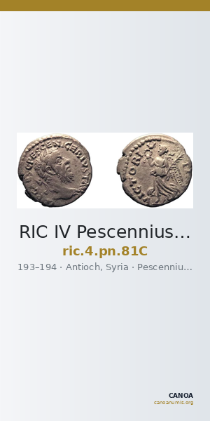 RIC IV Pescennius Niger 81C — CANOA