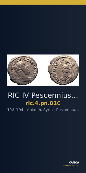 RIC IV Pescennius Niger 81C — CANOA