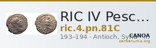 RIC IV Pescennius Niger 81C — CANOA