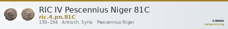RIC IV Pescennius Niger 81C — CANOA