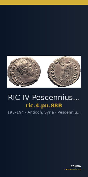 RIC IV Pescennius Niger 88B — CANOA