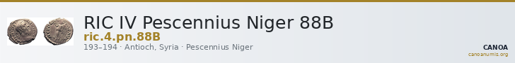 RIC IV Pescennius Niger 88B — CANOA