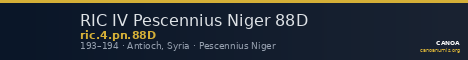 RIC IV Pescennius Niger 88D — CANOA