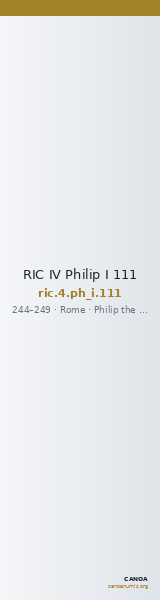 RIC IV Philip I 111 — CANOA
