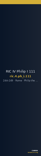 RIC IV Philip I 111 — CANOA