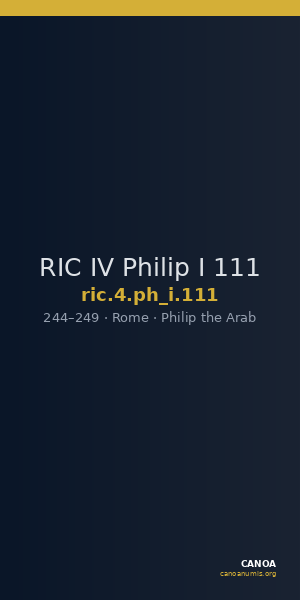 RIC IV Philip I 111 — CANOA
