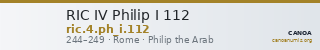RIC IV Philip I 112 — CANOA