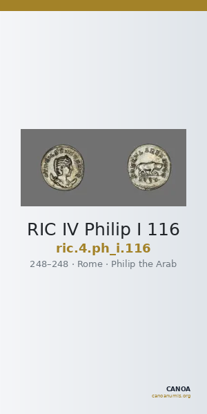 RIC IV Philip I 116 — CANOA