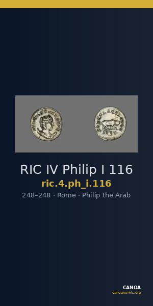 RIC IV Philip I 116 — CANOA