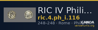 RIC IV Philip I 116 — CANOA