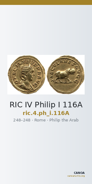 RIC IV Philip I 116A — CANOA