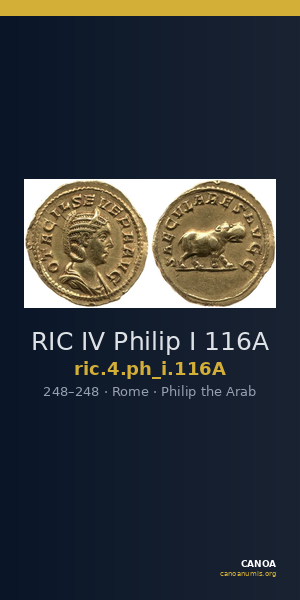 RIC IV Philip I 116A — CANOA
