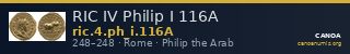 RIC IV Philip I 116A — CANOA