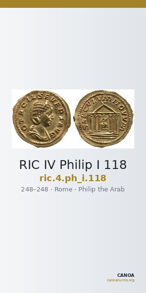 RIC IV Philip I 118 — CANOA