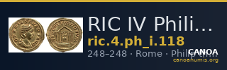 RIC IV Philip I 118 — CANOA