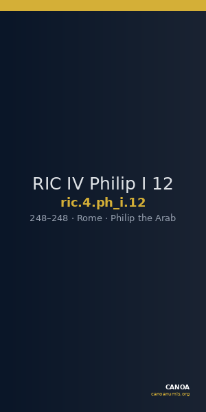 RIC IV Philip I 12 — CANOA