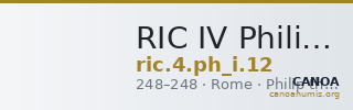 RIC IV Philip I 12 — CANOA