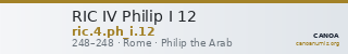 RIC IV Philip I 12 — CANOA