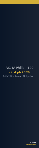 RIC IV Philip I 120 — CANOA