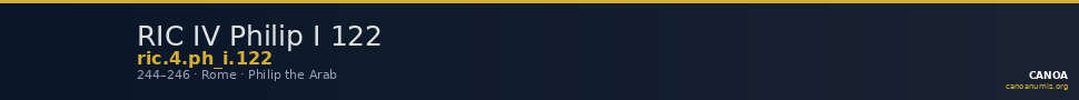 RIC IV Philip I 122 — CANOA
