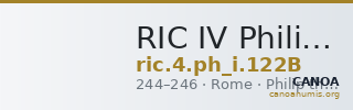 RIC IV Philip I 122B — CANOA