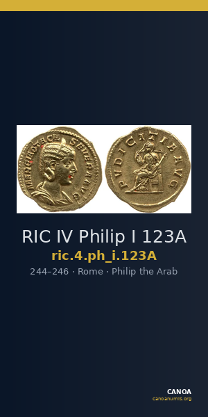 RIC IV Philip I 123A — CANOA