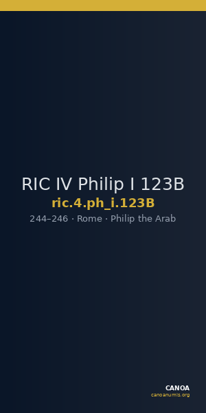 RIC IV Philip I 123B — CANOA